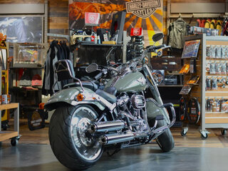 2021 Harley-Davidson Fat Boy, зелёный, 2950000 рублей, вид 3