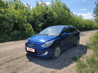 2014 Hyundai Solaris I, синий, 590000 рублей, вид 1