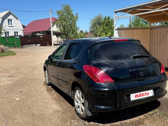 2008 Peugeot 308 I, чёрный, 355000 рублей - вид 7