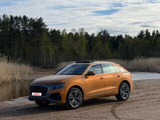 2020 Audi Q8 50 TDI I (4M), оранжевый, 8600000 рублей, вид 4