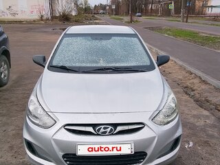 2011 Hyundai Solaris I, серебристый, 438000 рублей, вид 1