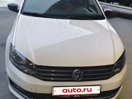2017 Volkswagen Polo V Рестайлинг, белый, 982000 рублей, вид 2