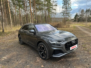 2019 Audi Q8 50 TDI I (4M), серый, 6150000 рублей, вид 2