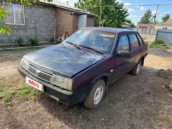 1997 Lada (ВАЗ) 21099, фиолетовый, 100000 рублей - вид 1