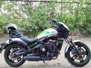 2017 Kawasaki EN650 Vulcan S, белый, 620000 рублей, вид 1