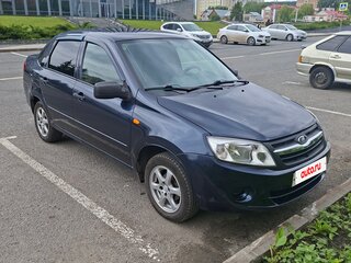 2012 Lada (ВАЗ) Granta I, чёрный, 360000 рублей, вид 4