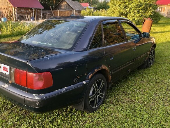 1992 Audi 100 IV (C4), синий, 165000 рублей - вид 7