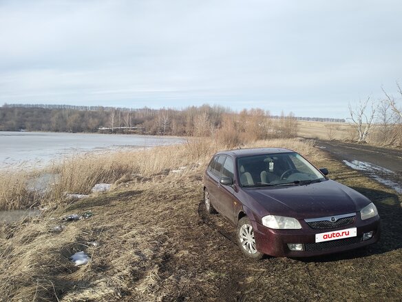 1999 Mazda 323 VI (BJ), пурпурный, 150000 рублей - вид 2