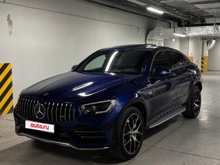2021 Mercedes-Benz GLC Coupe AMG 43 AMG I (C253) Рестайлинг, синий, 7050000 рублей, вид 4