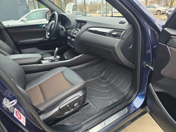 2017 BMW X3 20d xDrive II (F25) Рестайлинг, синий, 2850000 рублей - вид 13