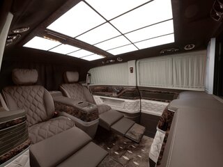 2026 Mercedes-Benz V-Класс Extra Long 300 d экстра длинный III (W447) Рестайлинг 2, чёрный, 44300000 рублей, вид 3