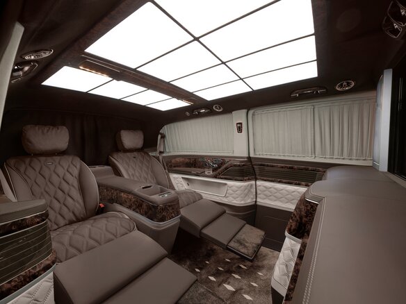 2026 Mercedes-Benz V-Класс Extra Long 300 d экстра длинный III (W447) Рестайлинг 2, чёрный, 44300000 рублей - вид 2