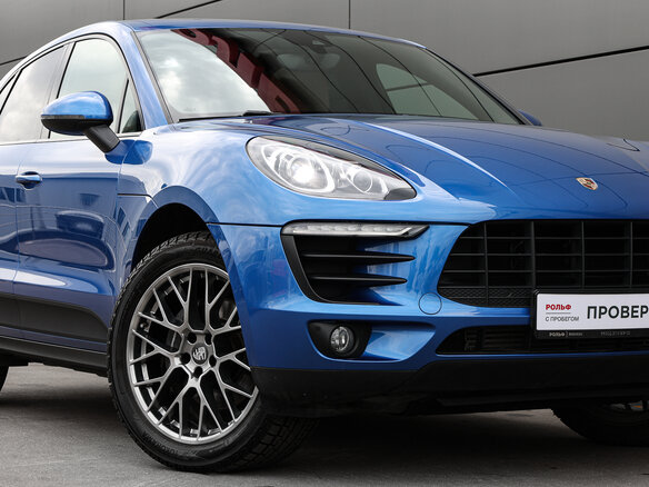 2018 Porsche Macan I Рестайлинг, голубой - вид 2