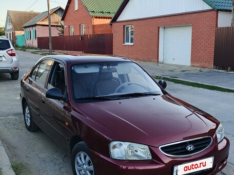2008 Hyundai Accent ТагАЗ II, красный, 450000 рублей, вид 3