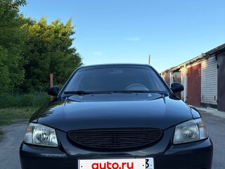 2008 Hyundai Accent ТагАЗ II, чёрный, 420000 рублей, вид 2