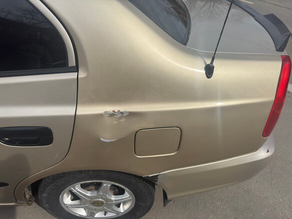 2004 Hyundai Accent ТагАЗ II, бежевый, 400000 рублей - вид 9