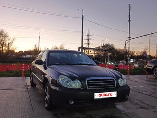2006 Hyundai Sonata ТагАЗ IV (EF) Рестайлинг, чёрный, 380000 рублей, вид 2