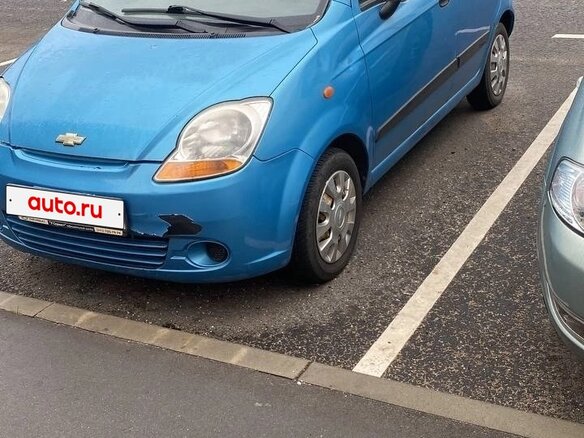 2007 Chevrolet Spark II, синий, 310000 рублей
