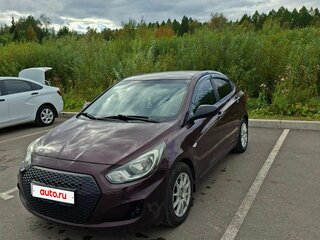 2013 Hyundai Solaris I, фиолетовый, 600000 рублей, вид 1
