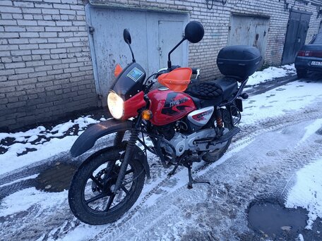 2023 Bajaj Boxer BM 150X, красный, 120000 рублей, вид 1