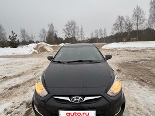 2011 Hyundai Solaris I, чёрный, 595000 рублей, вид 1