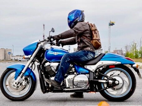 2009 Suzuki Boulevard M90, голубой, 700000 рублей, вид 1