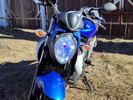 2013 Suzuki SFV 400 Gladius, синий, 370000 рублей, вид 1