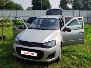 2014 Lada (ВАЗ) Kalina II, серебристый, 310000 рублей, вид 2