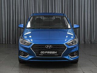 2019 Hyundai Solaris II, синий, 1409500 рублей, вид 3