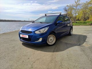 2011 Hyundai Solaris I, синий, 675000 рублей, вид 1