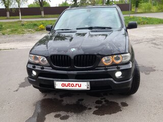 2003 BMW X5 3.0i I (E53) Рестайлинг, чёрный, 1050000 рублей, вид 3