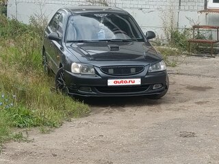 2007 Hyundai Accent ТагАЗ II, чёрный, 420000 рублей, вид 2