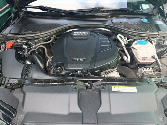 2015 Audi A6 IV (C7) Рестайлинг, чёрный - вид 4