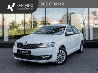 2019 Skoda Rapid I Рестайлинг, белый, 1140854 рублей, вид 1