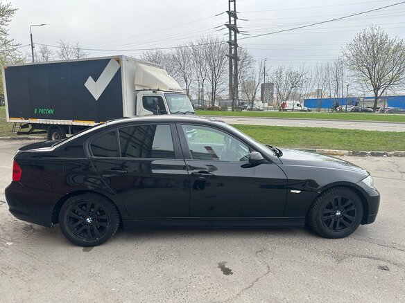 2007 BMW 3 серии 318i V (E90/E91/E92/E93), чёрный, 680000 рублей - вид 2