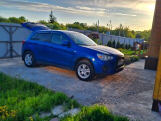 2014 Mitsubishi ASX I Рестайлинг, синий, 1600000 рублей, вид 4