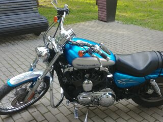 2006 Harley-Davidson Sportster 1200, голубой, 550000 рублей, вид 3