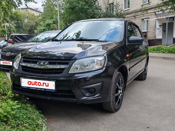 2014 Lada (ВАЗ) Granta I, чёрный, 325000 рублей