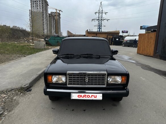 2011 Lada (ВАЗ) 2107, чёрный, 330000 рублей