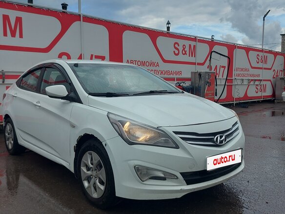 2016 Hyundai Solaris I Рестайлинг, белый, 600000 рублей - вид 6