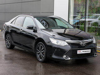 2017 Toyota Camry VII (XV50) Рестайлинг, чёрный, 2249000 рублей, вид 3