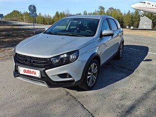 2018 Lada (ВАЗ) Vesta SW Cross I, серебристый, 970000 рублей, вид 4