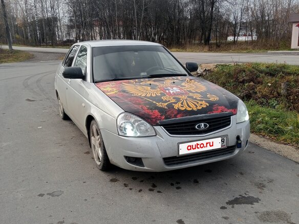 2008 Lada (ВАЗ) Priora I, серебристый, 310000 рублей