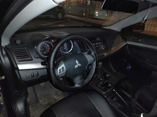 2012 Mitsubishi Lancer X Рестайлинг, чёрный, 850000 рублей, вид 2