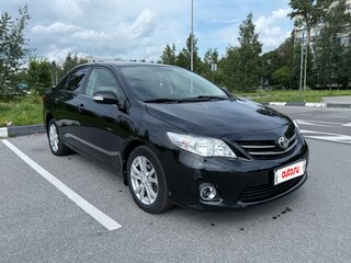 2012 Toyota Corolla X (E140, E150) Рестайлинг, чёрный, 1100000 рублей, вид 1