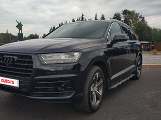 2017 Audi Q7 II (4M), синий, 3650000 рублей, вид 3