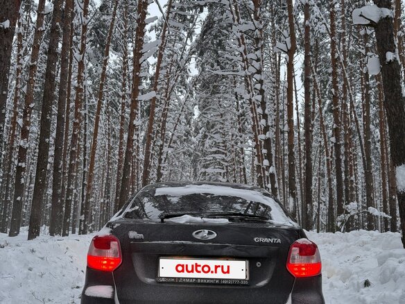 2016 Lada (ВАЗ) Granta I, чёрный - вид 4