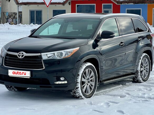 2014 Toyota Highlander III (XU50), чёрный, 3400000 рублей
