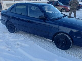 2006 Hyundai Accent ТагАЗ II, синий, 350000 рублей, вид 2