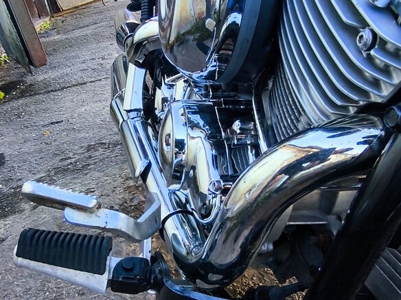 2003 Yamaha XVS400 Drag Star, синий, 350000 рублей - вид 14